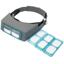 Jeweler Magnifying Glass, Headband Magnifier Double Lens, Magnifier with Lens...