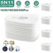 10-500Pcs 5N11 Cotton Filters Replacement For 6200 6800 7502 Gas Mask Filter