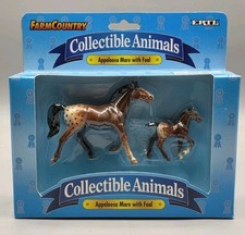 Ertl Farm Country Collectible Animals Appaloosa Mare with Foal 1995 - NEW 