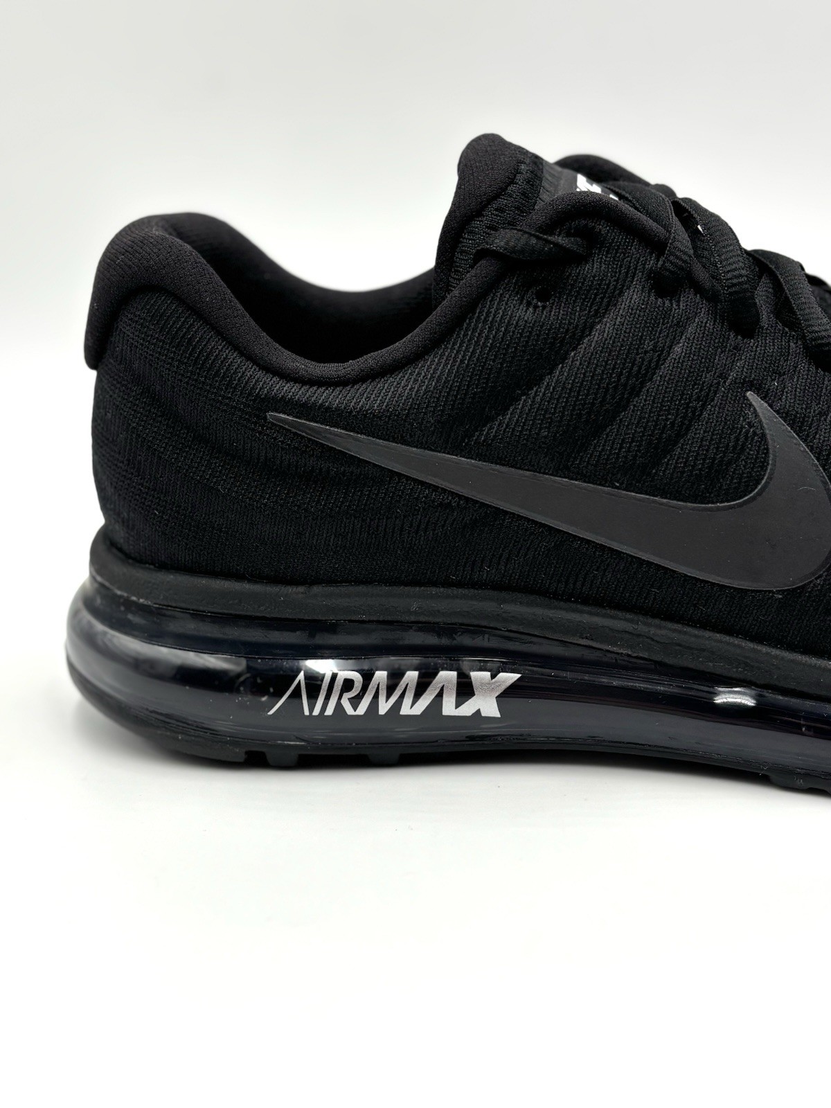 Nike Air Max 2017 Shoes Triple Black 849559-004 Men's Size 9