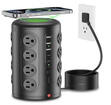 Power Strip Tower Surge Protector, 16 Outlets and 5 USB Ports 2 USB-C , 2000 J
