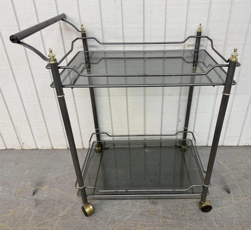 Carro de servir Hollywood Regency vintage Foto 3 de 4