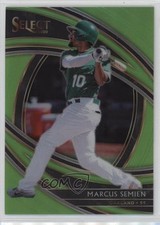 2020 Panini Select Premier Neon Green Prizm 47/99 Marcus Semien #171 sc2