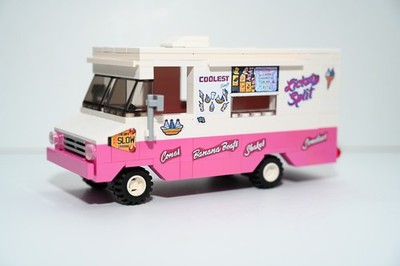 Lickety Split Ice Cream Truck Model Toy Built and Compatible with LEGO  Bricks