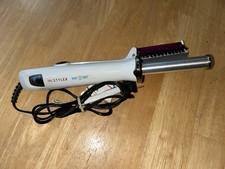 Instyler Wet 2 Dry rotating curling iron brush barrel model IS1001 purple works