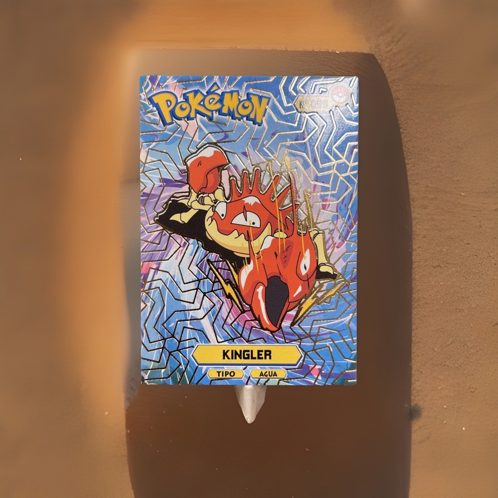 Kingler #99 Gold Holo Card Tops Pokedex Database 2024 - Pokemon Card NM