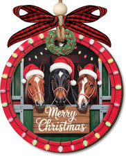 Horse Christmas Ornaments 2025 - Horse Gifts for Girl - Farmhouse Christmas Deco