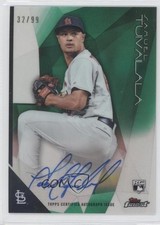 2015 Topps Finest Green Refractor 32/99 Sam Tuivailala Samuel #FA-ST Auto 1b7