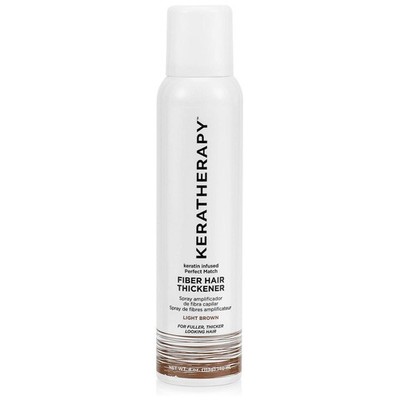 Keratherapy Keratin Infused Perfect Match Fiber Hair Thickener Spray, Light B...