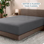 Super Soft Fleece Fitted Sheet - Full Size - Extra Plush Polar Fleece - Deep Poc