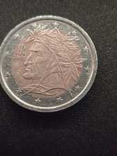 DANTE ALIGHIERI, 2002-2024  R ITALY 2 EUROS Bimetallic Coin, KM#217, Euro