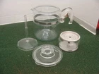 Vintage Pyrex Flameware Glass 6-9 Cup Percolator Coffee Pot Complete - 7759