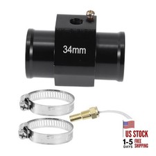 12/24V Universal Water Temp Sensor Kit, 1/8"NPT Black Adapter 160'F on - 34mm