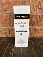 Neutrogena Age Shield Face Oil Free Sunscreen SPF 70 3.0 oz New