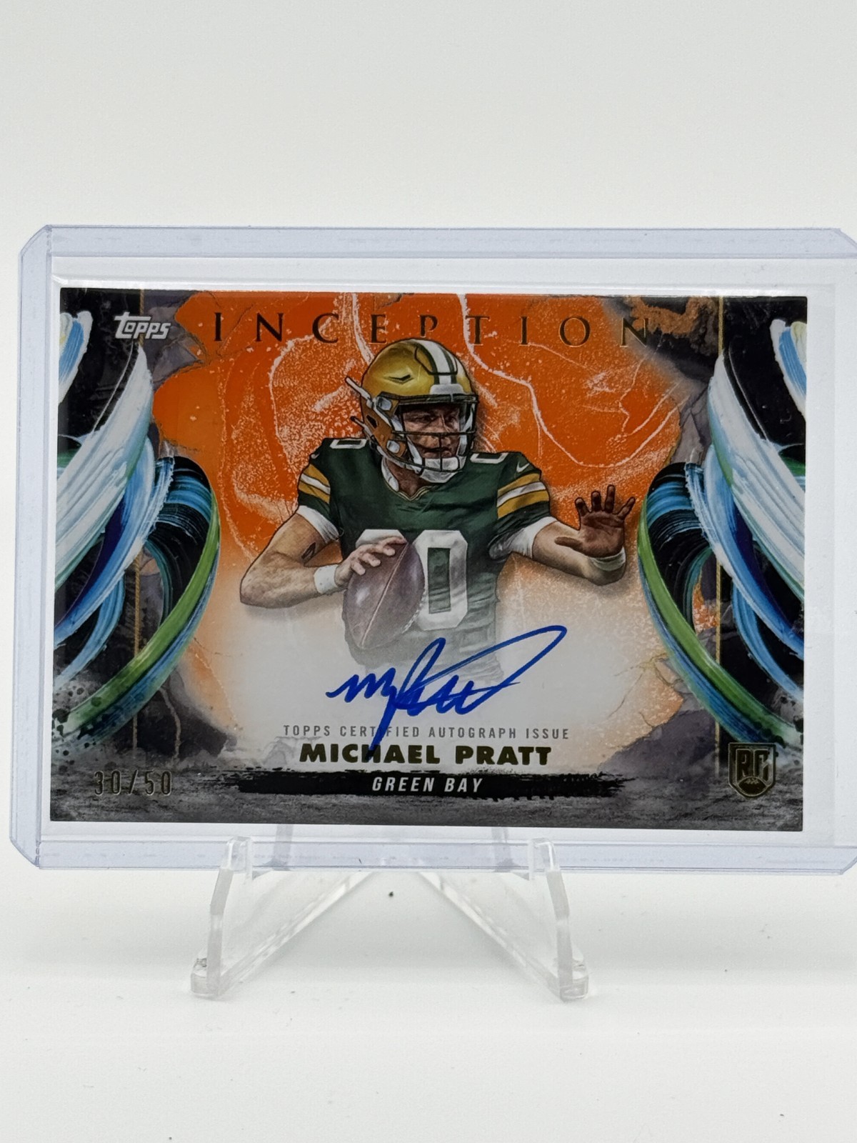 Michael Pratt Topps Inception Rookie Autograph Variations #RAVMP Orange