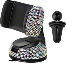 Bling Car Phone Holder Rhinestone Vehicle Windshield Dashboard Cellphones Mount