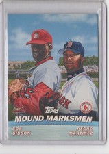 2001 TOPPS #TC4 BOB GIBSON PEDRO MARTINEZ MOUND MARKSMAN