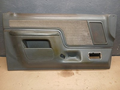 1987-1991 FORD F-150 250 350 Truck Bronco Driver Side Door Panel Gray Power