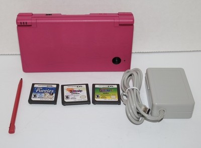 NINTENDO DSi CONSOLE WITH CHARGER HOT PINK Tested And Working!
