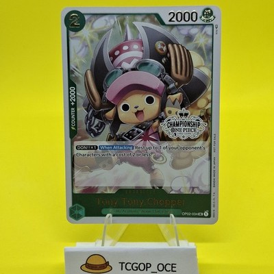 Tony Tony Chopper One Piece Store Championship 2023 Promo Pack Stamp OP02-034 NM