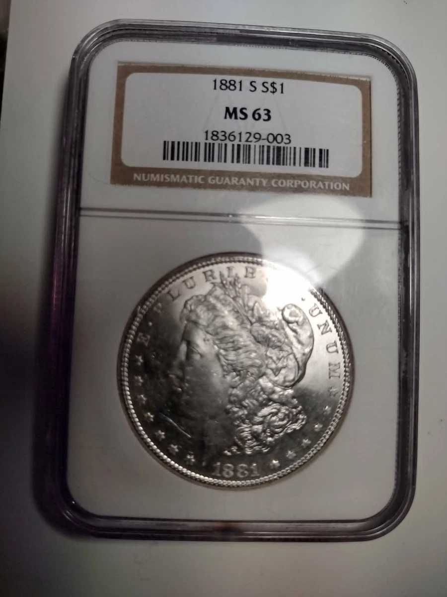 MS 63 Graded 1881 Year Morgan US Dollars (1878-1921) for sale | eBay
