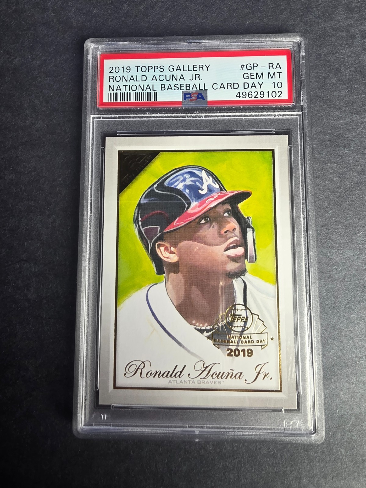 2019 Topps Gallery RONALD ACUNA JR National BB Card Day #GP-RA PSA GEM MINT 10