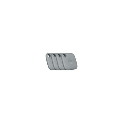 Tile Mate (2022) 4-Pack, Grey. Bluetooth Tracker, Keys Finder and Item Locator
