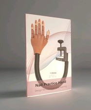 New Acrylic Nail Practice Hand Kit 200 Nail Tips Manicure Training NIB