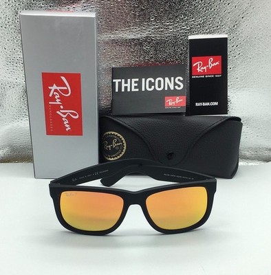 RB4165 Ray-Ban Red JUSTIN Unisex Sunglasses {RB4165 54-16 145MM}