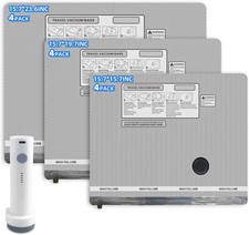 12 Pack Travel Vacuum Bags for Clothing with Rechargeable Electric Pump,Travel