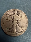 1937 Walking Liberty Half Dollar 90% Silver Very Good to Fine  #3632