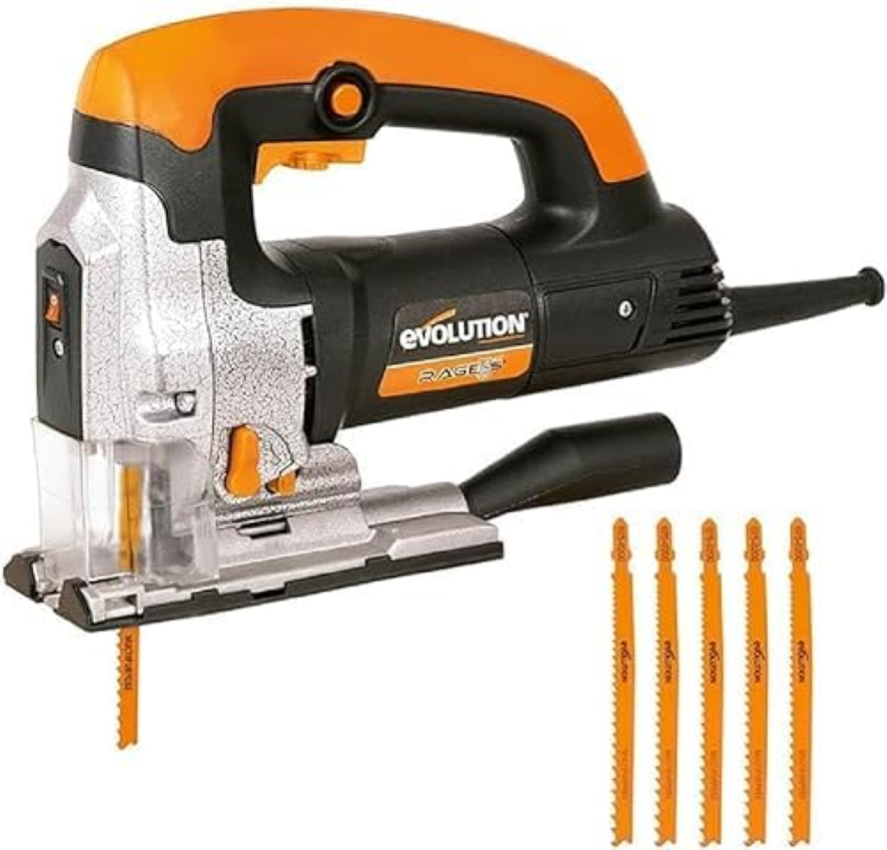 Evolution Power Tools Rage 7-S Seghetto multiuso - Taglio su legno, acciaio, pla
