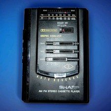 Vtg SHARP JC-528 AM/FM Cassette Player Radio With Equalizer Tested  Works 