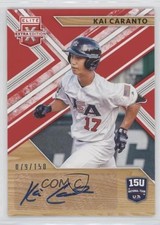 2019 Elite Extra Edition 15U National Team Signatures Red Kai Caranto Auto a3i