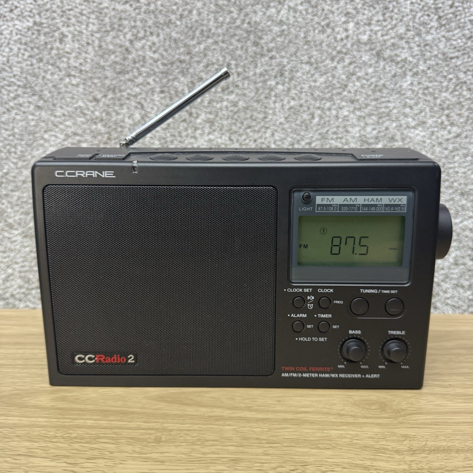 C. Crane CCRadio 2 Portable AM FM HAM WX Radio Tested Workin