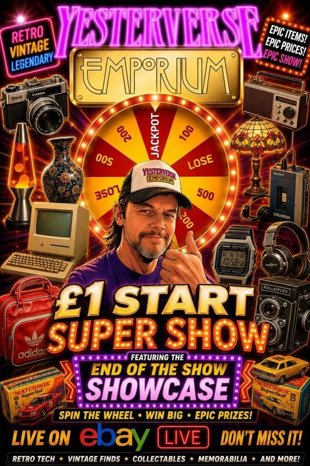 £1 START SUPER SHOW Collectables, Retro, Vinatge, Toys, Watches, Tech +MORE