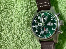 IWC Pilot Chronograph 41mm. Green Dial 2024 Full Set ref. IW388103. 33j.automati