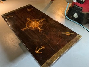 WW II Liberty Ship Hatch Cover Coffee Table