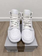 Air Jordan 1 Mid Triple White 554724-136 EU 45 No Original Box