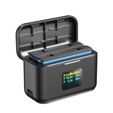 Dual Battery Fast Charging Charger Case Fits Insta360 X5 Accessories