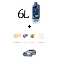 Hoffcar Wartungsset 4 Filter Und 6L ÖL FüR Toyota Avensis II (T25) 2.2 D-4D 93