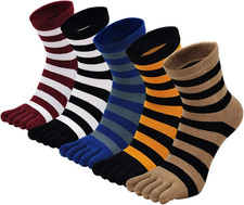 Calzini in Cotone Con Dita Separate Da Uomo Calze 5 Dita, Calze Antiscivolo per 