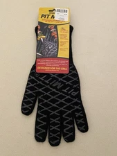 Pit Mitt BBQ GRILL GLOVE Heat Resistant Aramid Fiber Protection Glove, New.