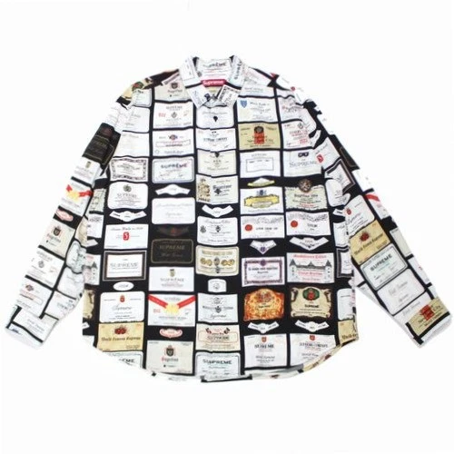 Chemise étiquette Supreme Supreme 24AW étiquette L blanche