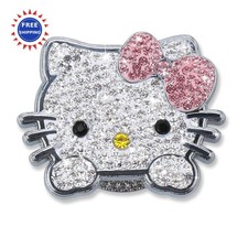 Car Push to Start Button Cover Crystal Rhinestone Accessories Pink Decal Bling