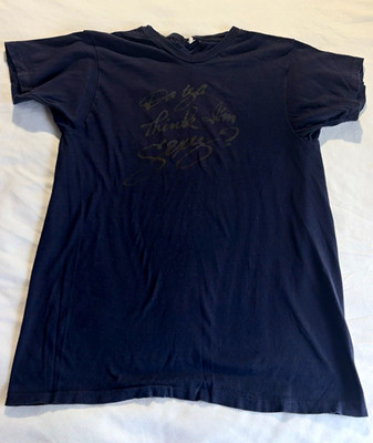 Vintage 1979 Rod Stewart Tour T-Shirt Do Ya Think I'm Sexy Black M