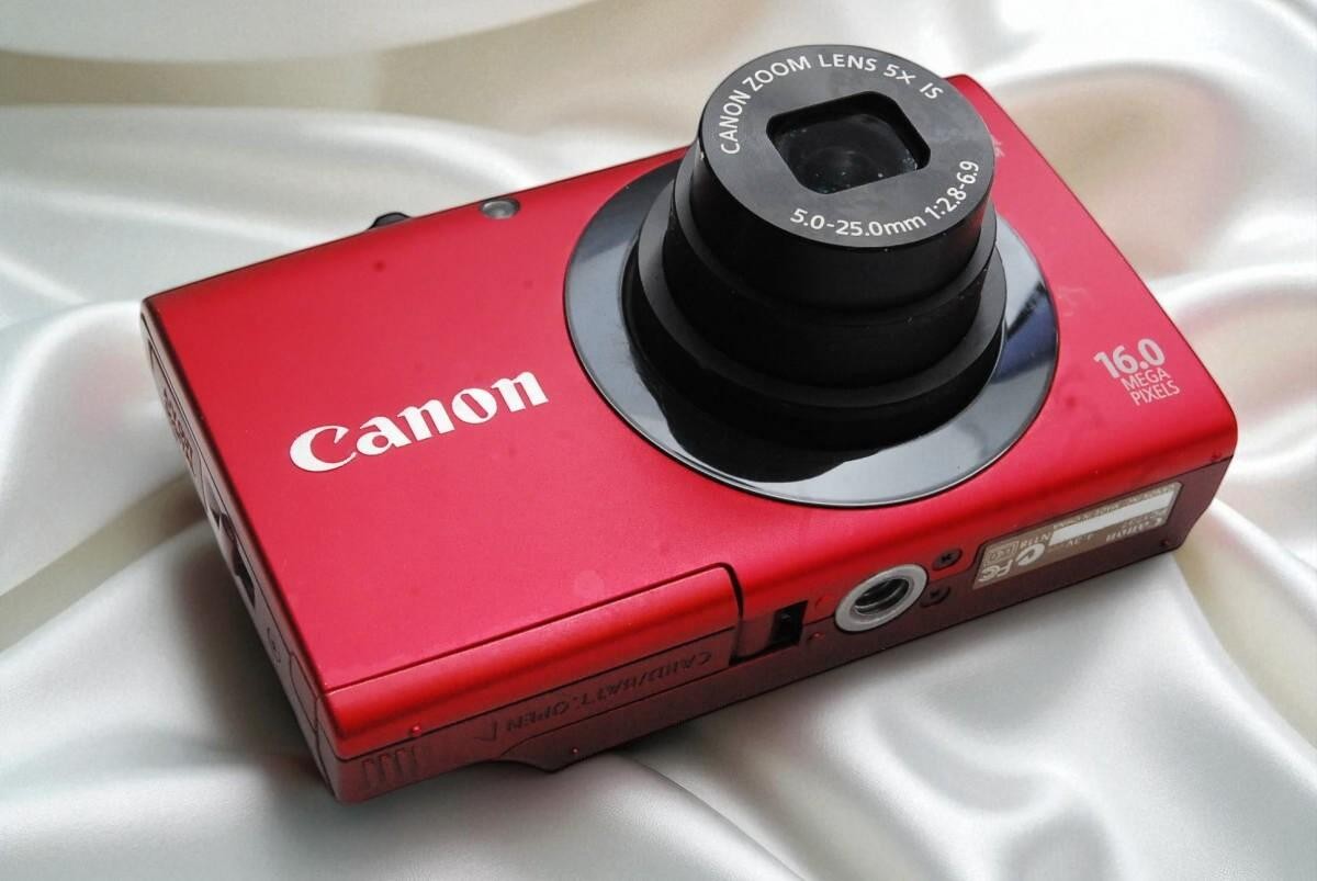 N Mint] Canon PowerShot A3400 IS Compact Digital Camera Red w