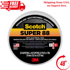 3/4 in. x 66 ft. x 0.008 in. Super 88 Vinyl Electrical Tape, Black