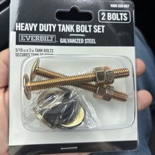 Everbilt Heavy-Duty Toilet Tank Bolt Set Galvanized Steel 1000055116 - Complete