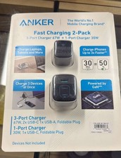 Anker Fast Charging 67W  30W Wall Chargers 1796107 GaN 2 - Pack 